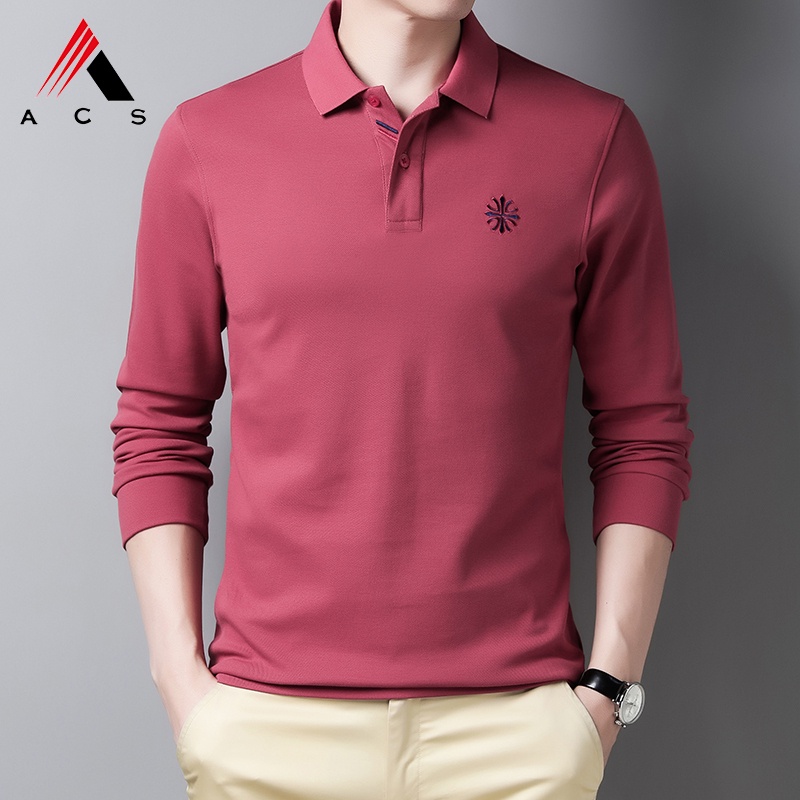Áo polo Dài Tay Mùa Hè Hàng Mới Dành Cho Nam 6 Màu Lựa Chọn