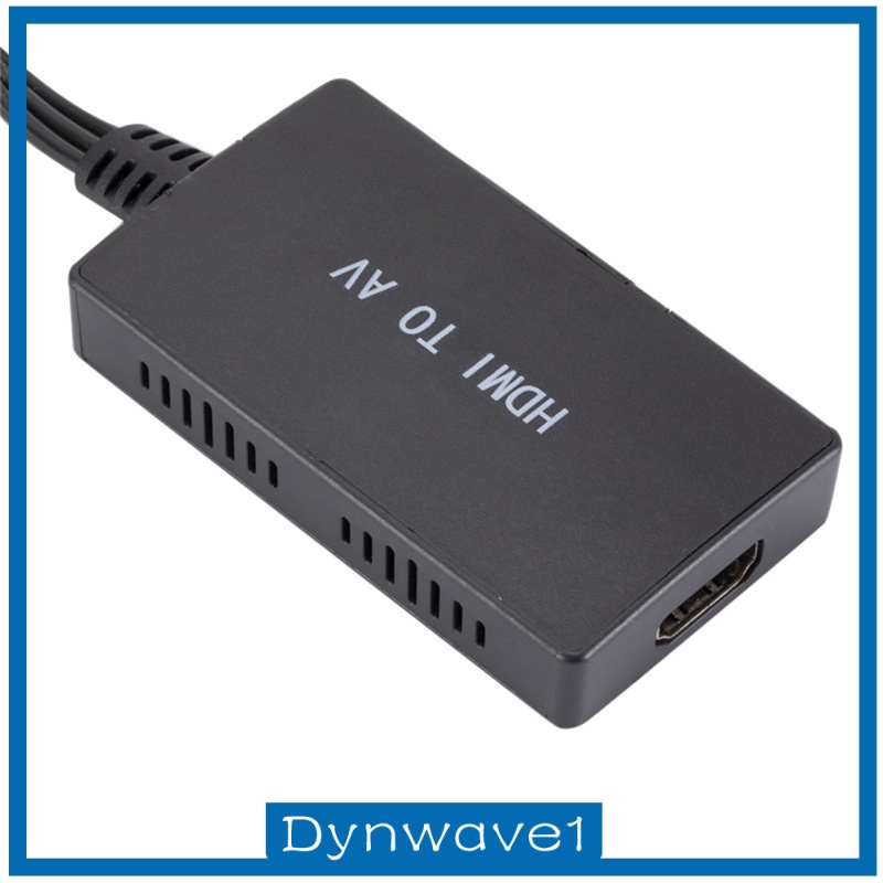 [DYNWAVE1] HDMI to AV Converter Video Audio Supports NTSC 1080P for Stick TV HD Box