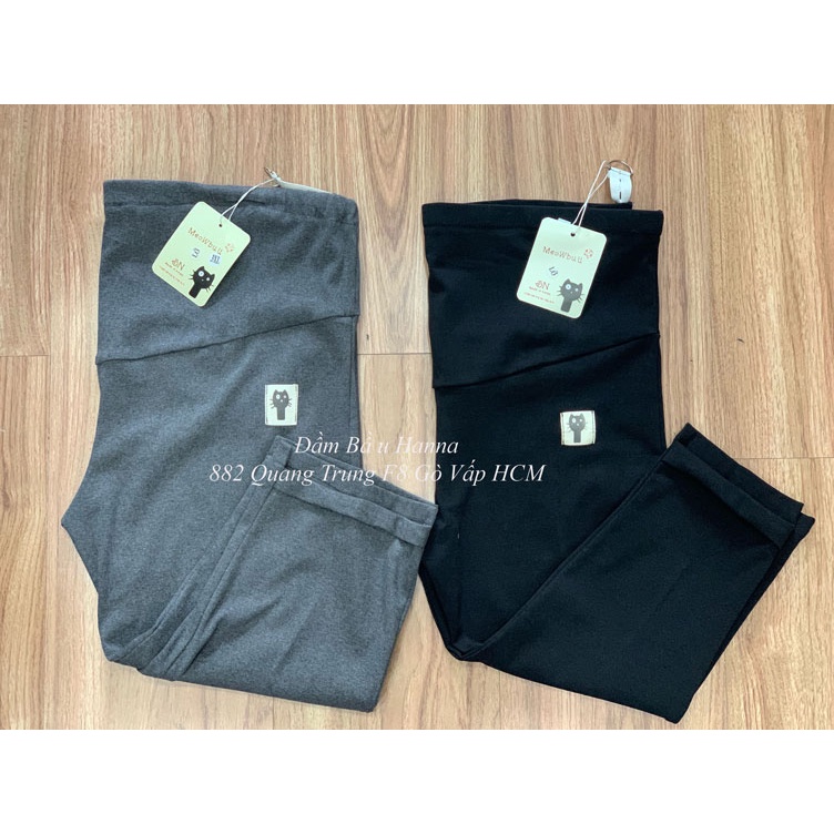[Size 40 đến 80kg] QUẦN bầu lửng legging, thun cotton cao cấp, thun điều chỉnh bụng, co dãn tốt vải mềm mát không xù