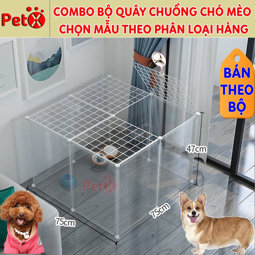 Quây chuồng chó mèo lắp ghép nuôi thú cưng sơn tĩnh điện giá rẻ-11