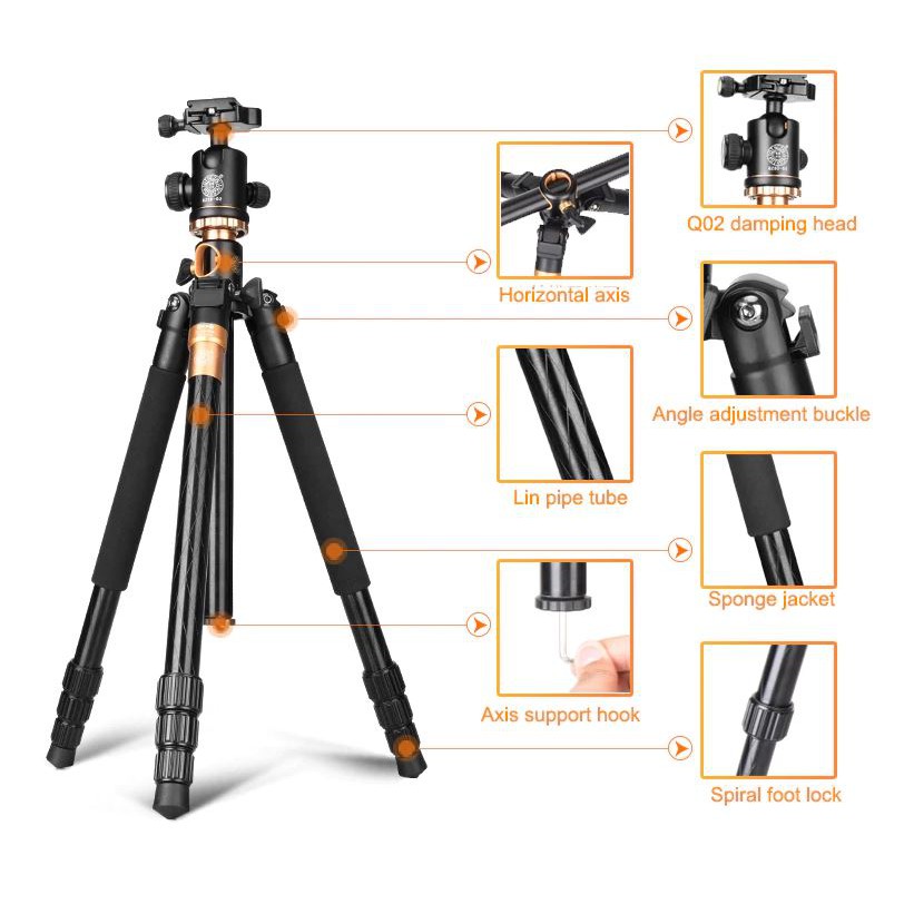 Chân máy ảnh Tripod Beike Q999H chính hãng