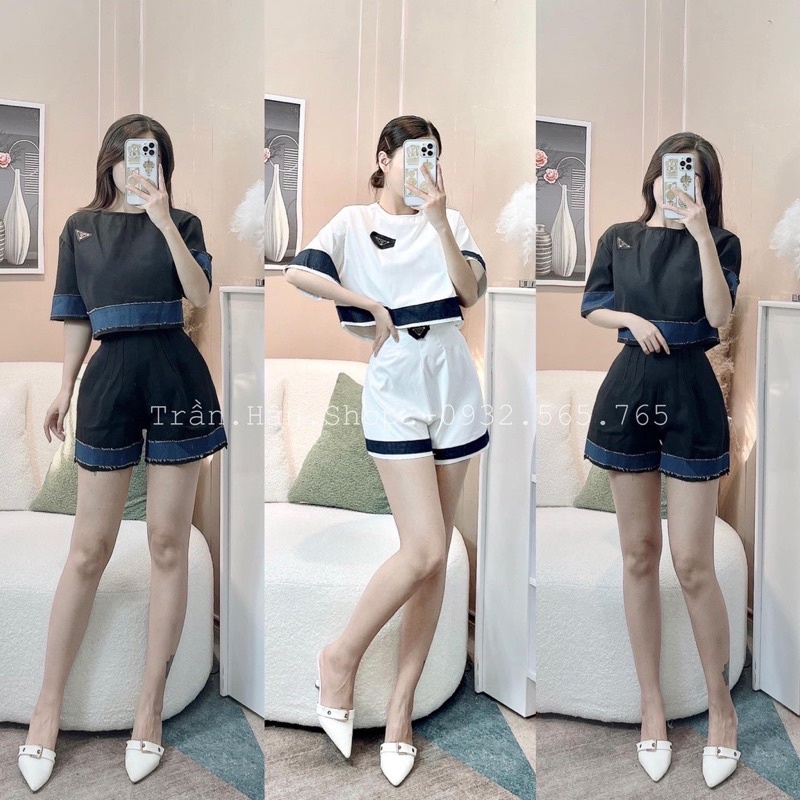 ❌HOT❌SET PRADA MIX SOOC Chạy Viền Siêu Hot Trend Lun Nè 😍 Cháy Hàng Set Prada Hothit❌❌