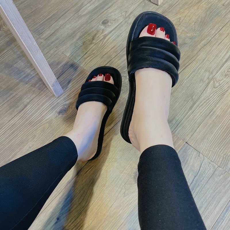 DÉP BÁNH MÌ 3CM QUAI PHỒNG CHẠY CHỈ