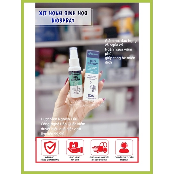 Xịt Họng Sinh Học BDFERM Bio Spray 30ml