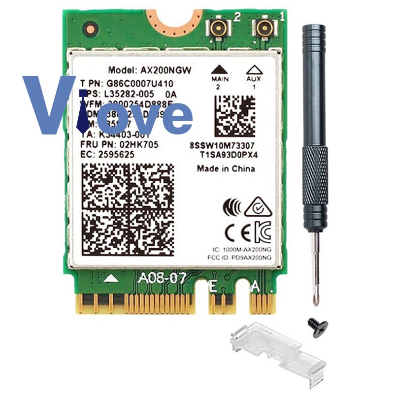 Card Mạng Kết Nối Wifi Ax200 Next-Gen 6 Cổng M.2 Ngff 160mhz 2.4ghz 5ghz | BigBuy360 - bigbuy360.vn