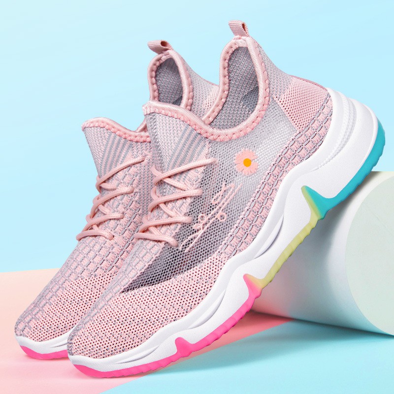 Giày Thể Thao Buộc Dây Đế Bằng Thiết Kế Mới 2021 Thời Trang Mùa Xuân Cho Nữ