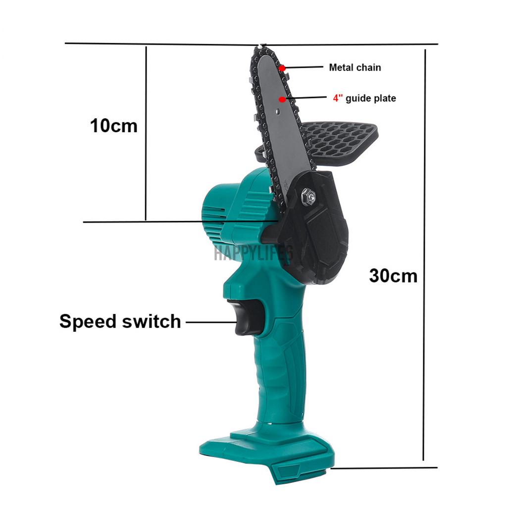 Máy Cưa Cầm Tay Mini Xích Lưỡi 4 Inch Dùng Cắt Xẻ Gỗ