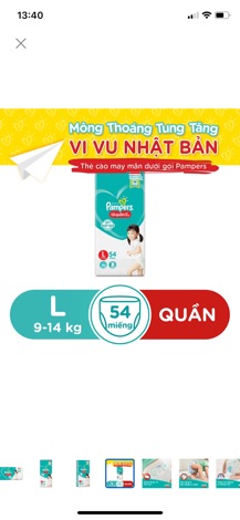 Tã quần pampers giữ dáng L54