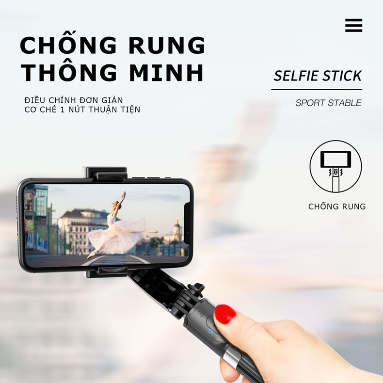 Gậy chụp hình chống rung GIMBAL STABILIZER L08 | BigBuy360 - bigbuy360.vn