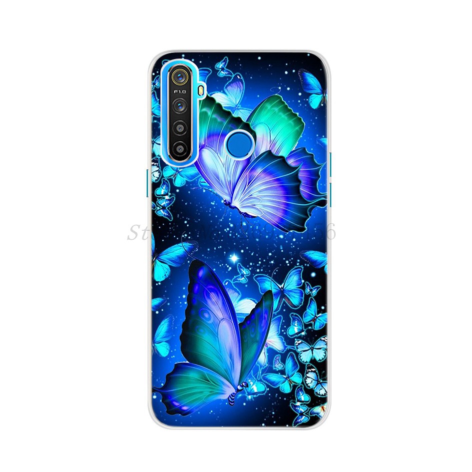 Ốp điện thoại silicone mềm in hình hoa dành cho Realme 5 5i 5s 6i Oppo Realme 5 Rmx1911 Realme5 Pro Rmx1971