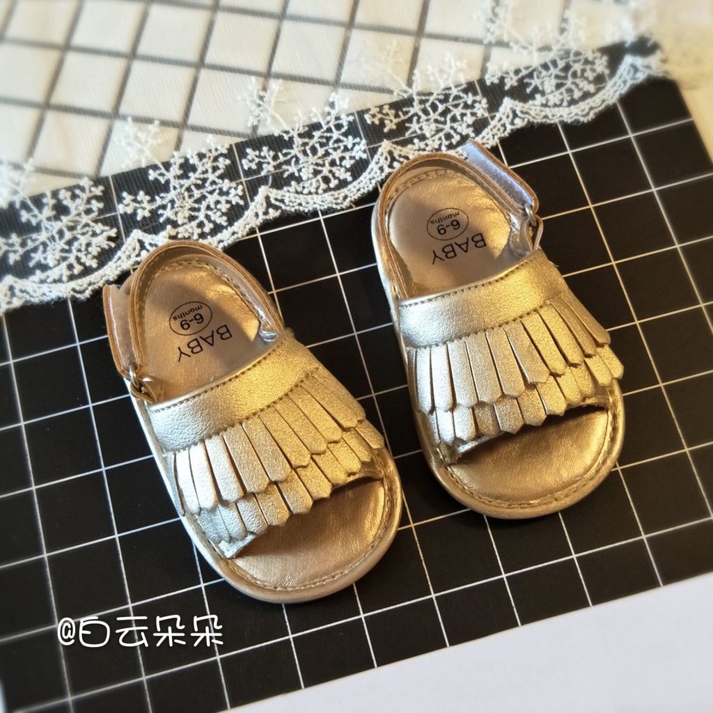 Giày Sandal Đế Mềm Thời Trang Mùa Hè Cho Bé 0-6-12 Tháng Tuổi