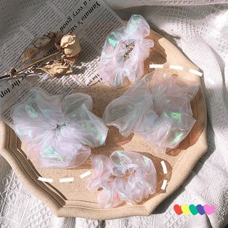 Scrunchies ulzzang - scrunchies hologram