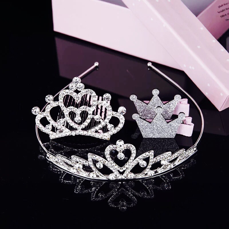 (Cao Cấp) Bờm tóc đá Công chúa cho bé gái