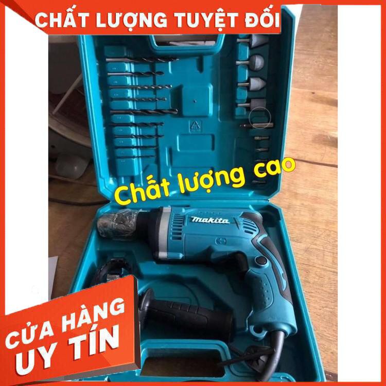 MÁY KHOAN BÚA MAKITA HP 1630 CÔNG SUẤT 710W SỬ DỤNG MŨI KHOAN 16MM, VALI NHỰA SIÊU BỀN