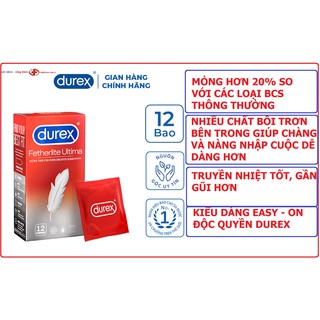 Bao cao su Durex Fetherlite Ultima siêu mỏng