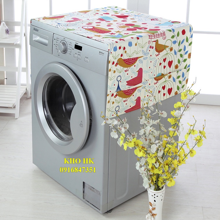 Tấm phủ tủ lạnh máy giặt lò vi sóng - vỏ bọc tủ chống bụi chống thấm nước tiện dụng