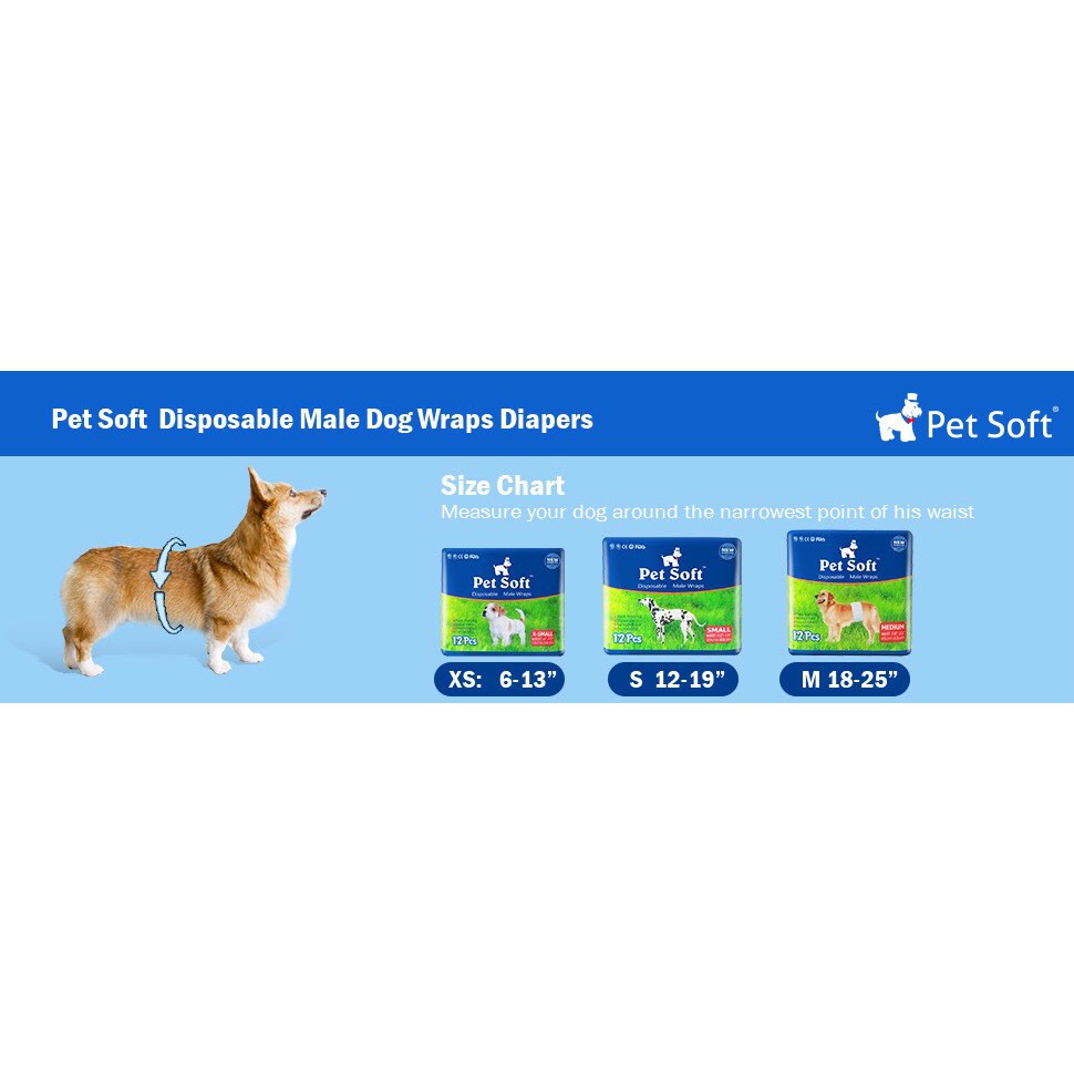 Bỉm cho chó đực Pet Soft - ZIPPOPET SHOP