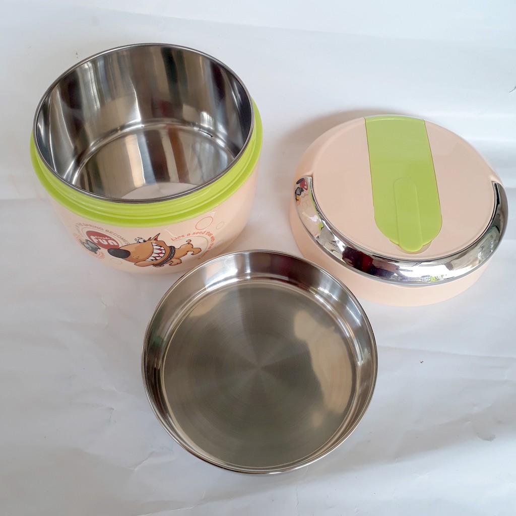 Cặp lồng đựng cơm inox giữ nhiệt 1 tầng 1200ml