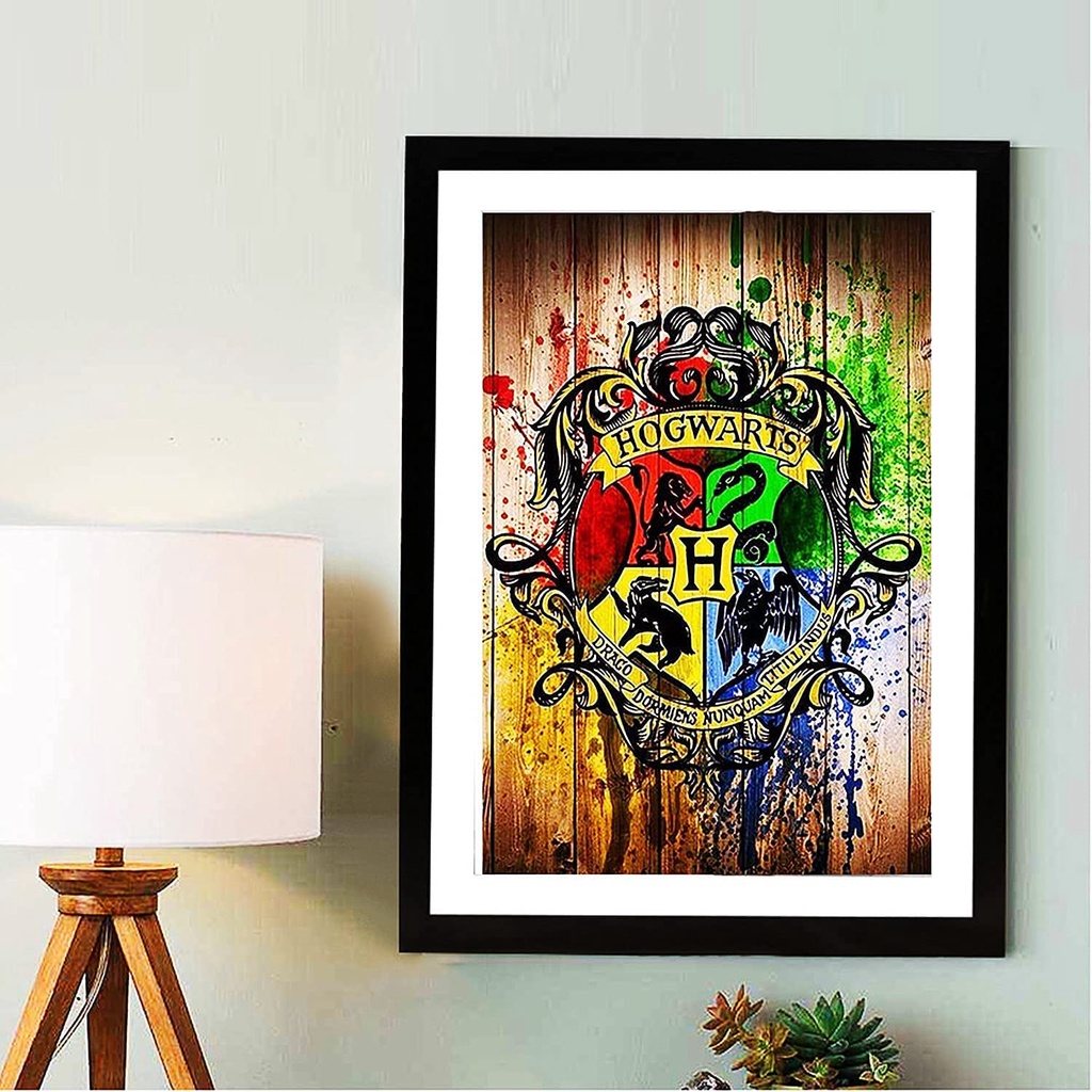 Bộ Tranh Đính Đá 5D Họa Tiết Harry Potter Độc Đáo DIY Dùng Trang Trí Nhà Cửa