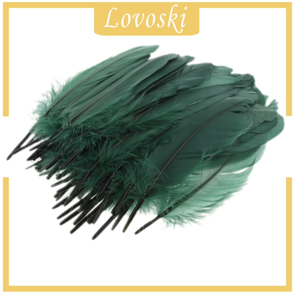 Set 50 Lông Ngỗng Tự Nhiên 5.9 Đến 8.6 Inch Làm Đồ Thủ Công