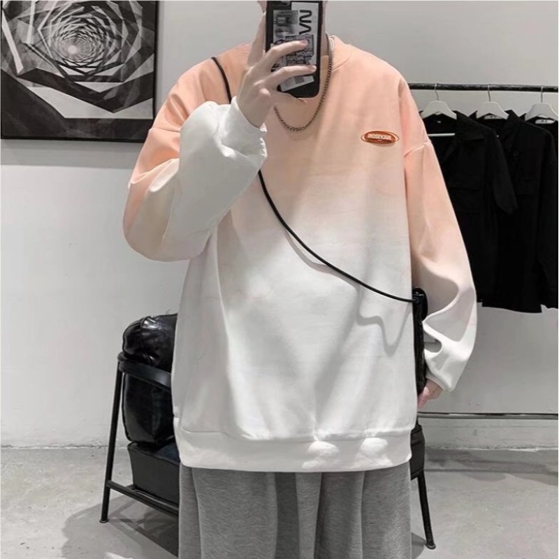 Áo sweater màu nhuộm phong cách harajuku thời trang đường phố 2022 cho nam và nữ