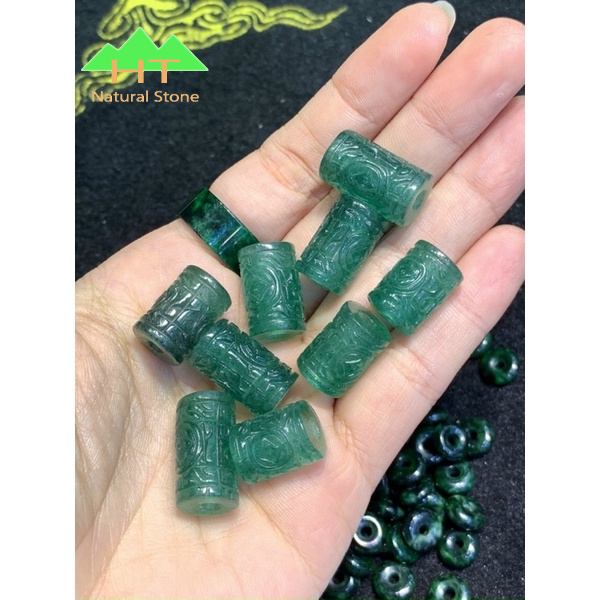 Vòng dây cáp Lu Thống đá TA dâu xanh hút tài lộc