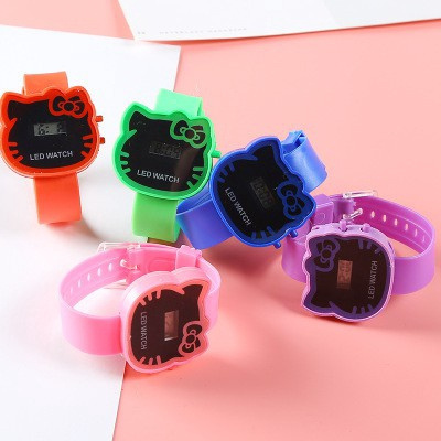 Đồng Hồ Điện Tử Hình Hello Kitty Dành Cho Bé