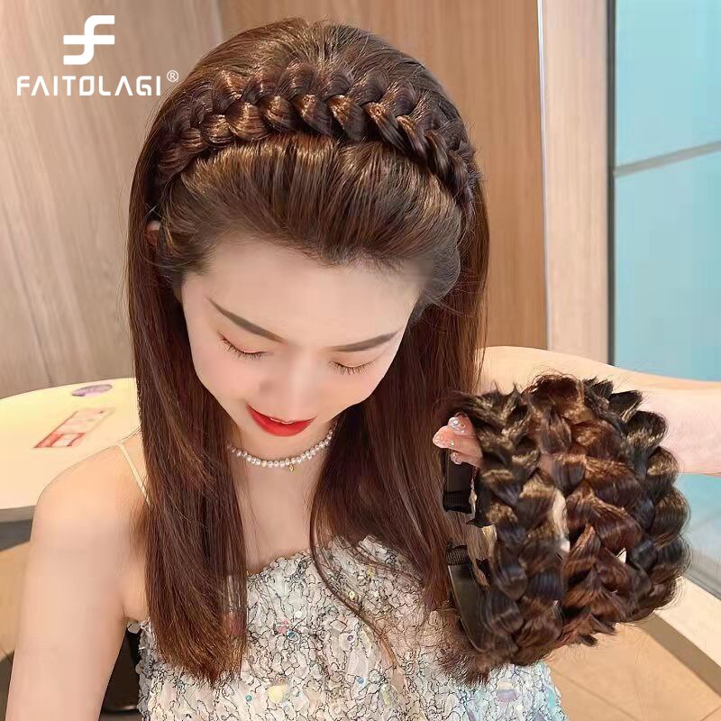 Băng Đô Cài Tóc Kiểu Tóc Tết Phong Cách Bohemian Thời Trang Chống Trượt Cho Nữ