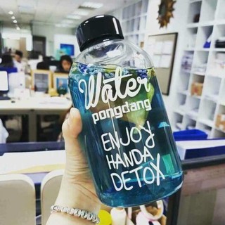 BÌNH NƯỚC THỦY TINH WATER PONGDANG DETOX 600ML - BÌNH PONGDANG, BÌNH DETOX, CHAI PONGDANG