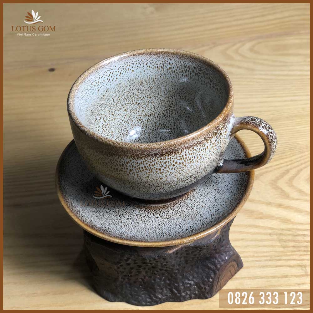 Bộ Ly Sứ Đẹp Uống Cafe Cappuccino 185ml