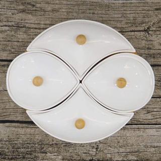 Bộ khay mứt sứ trắng