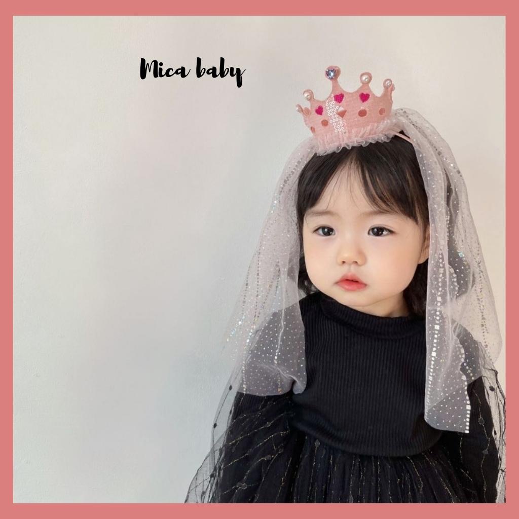 Bờm vương miện lấp lánh, bờm công chúa đáng yêu cho bé gái BD61 Mica Baby
