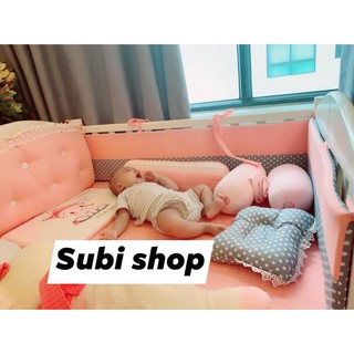 Đệm + ga chun+gối chặn + gối đầu.