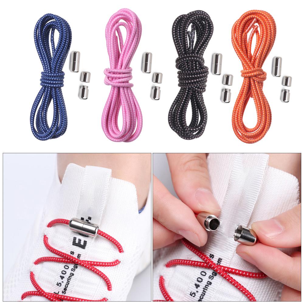 Lay Dây Giày Lười Không Cần Buộc 12 Màu Nhanh Chóng Dành Cho Người Lớn Và Trẻ Em