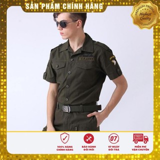 Áo sơ mi nam phong cách lính army