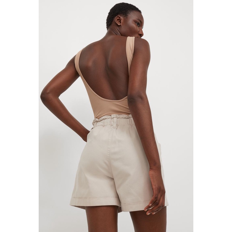 [Form to] Quần short, quần đùi nữ cạp cao chất cotton