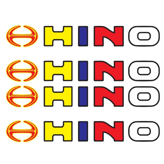 Tem chữ hino dán xe tải phản quang