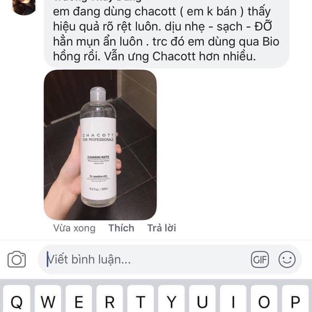 Nước tẩy trang Chacott Nhật Bản 500ml