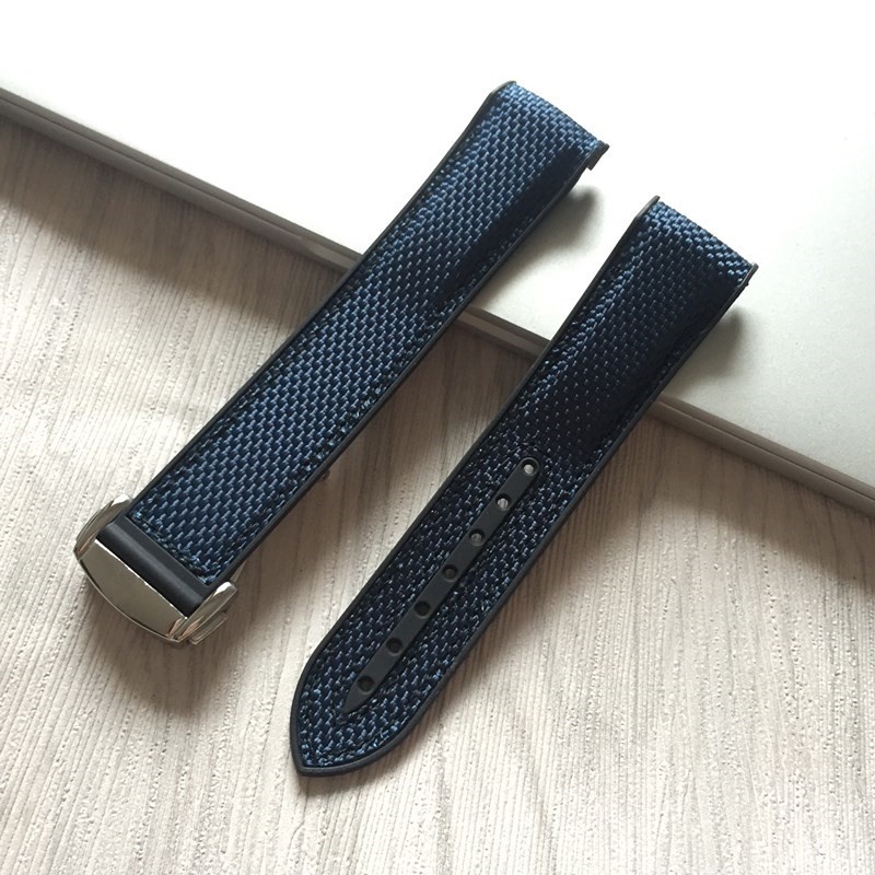 Dây Đeo Đồng Hồ Bằng Silicone Nylon Cao Su Cho omega 300 Seamaster 600 omega 2022mm