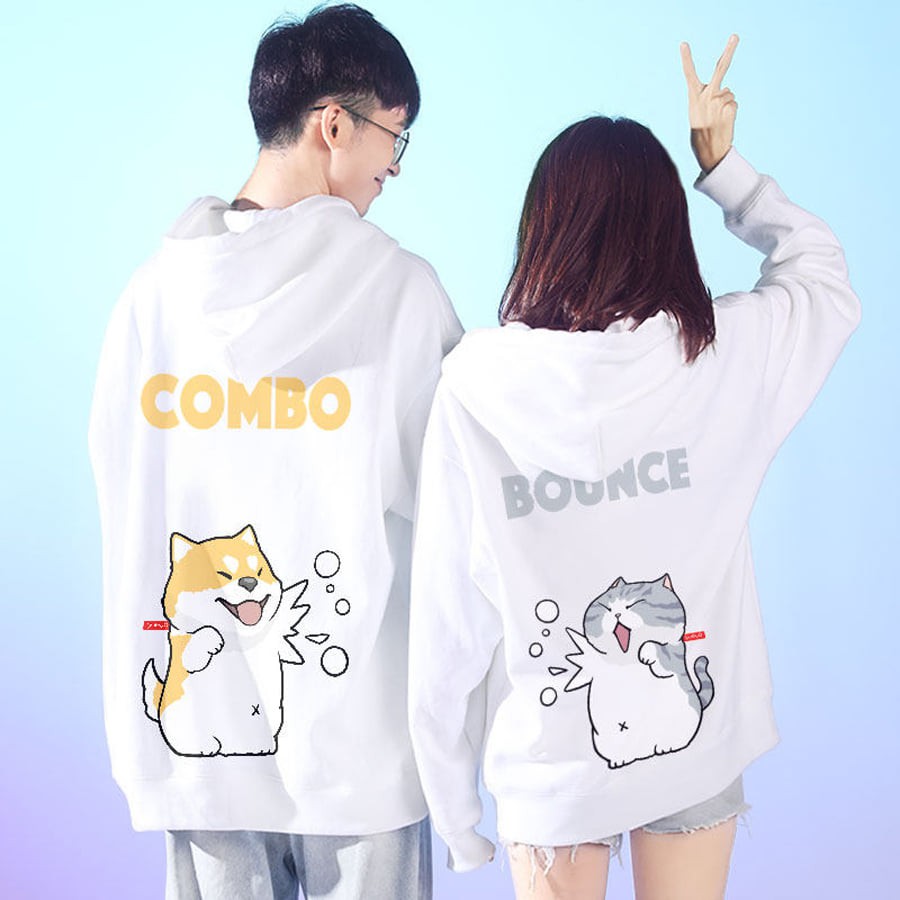 Áo hoodie đôi nỉ bông dày dặn không nhăn không xù ẢNH THẬT