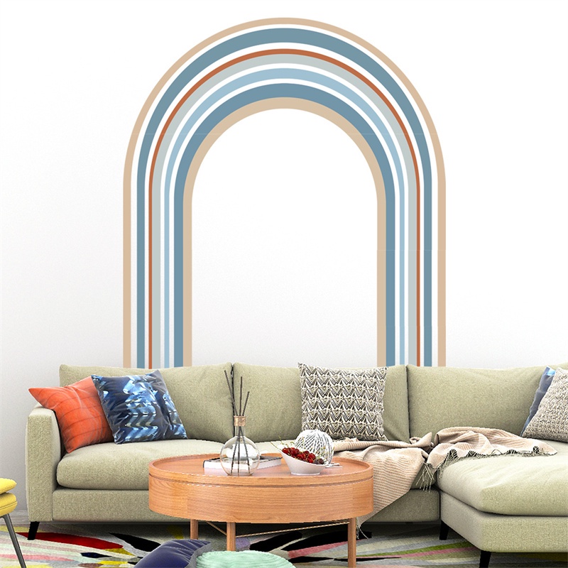 Giấy Dán Tường Họa Tiết Cầu Vồng Trang Trí Phòng Khách/Ký Túc Xá/Phòng Khách
