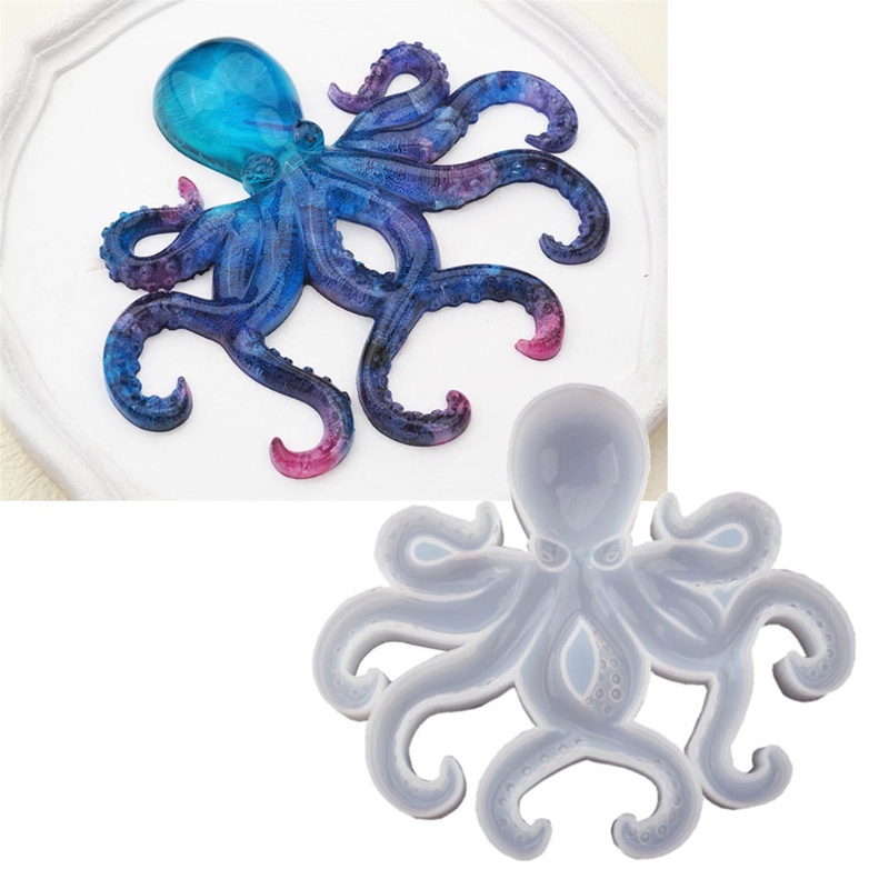 Khuôn Silicone Làm Đồ Thủ Công DIY Hình Bạch Tuộc/ Đại Dương Dành Cho Trang Trí Nhà Cửa