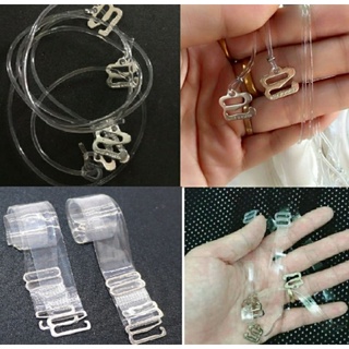 Dây áo trong sợi Bẹt(có thể chỉnh dây),Sợi Bún chất liệu silicon trong suốt