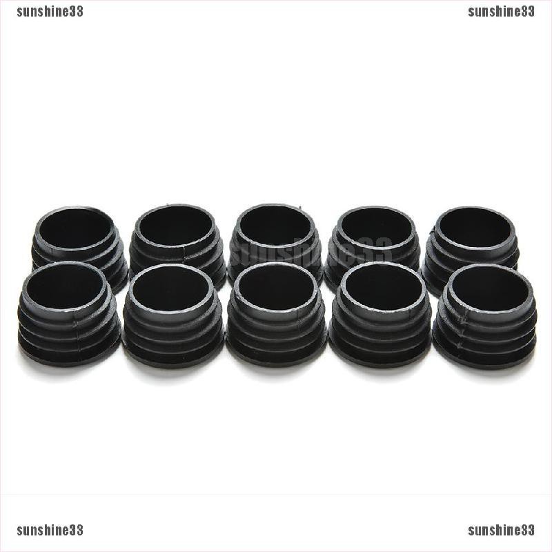 Set 10 Nắp Nhựa Tròn Màu Đen