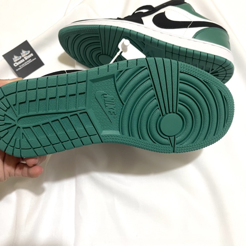 Giày Jordan xanh lá đen thấp cổ ⚡️FREE_SHIP⚡️,giày JD 1 xanh lá cao cấp