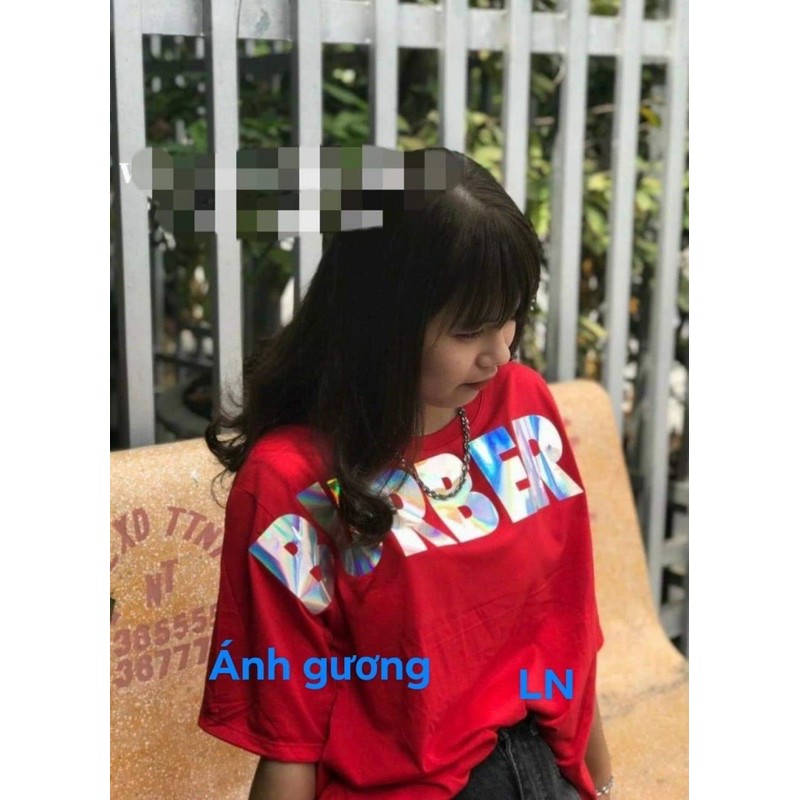 Áo cộc tay ánh gương Bbr ngang ngực DA35