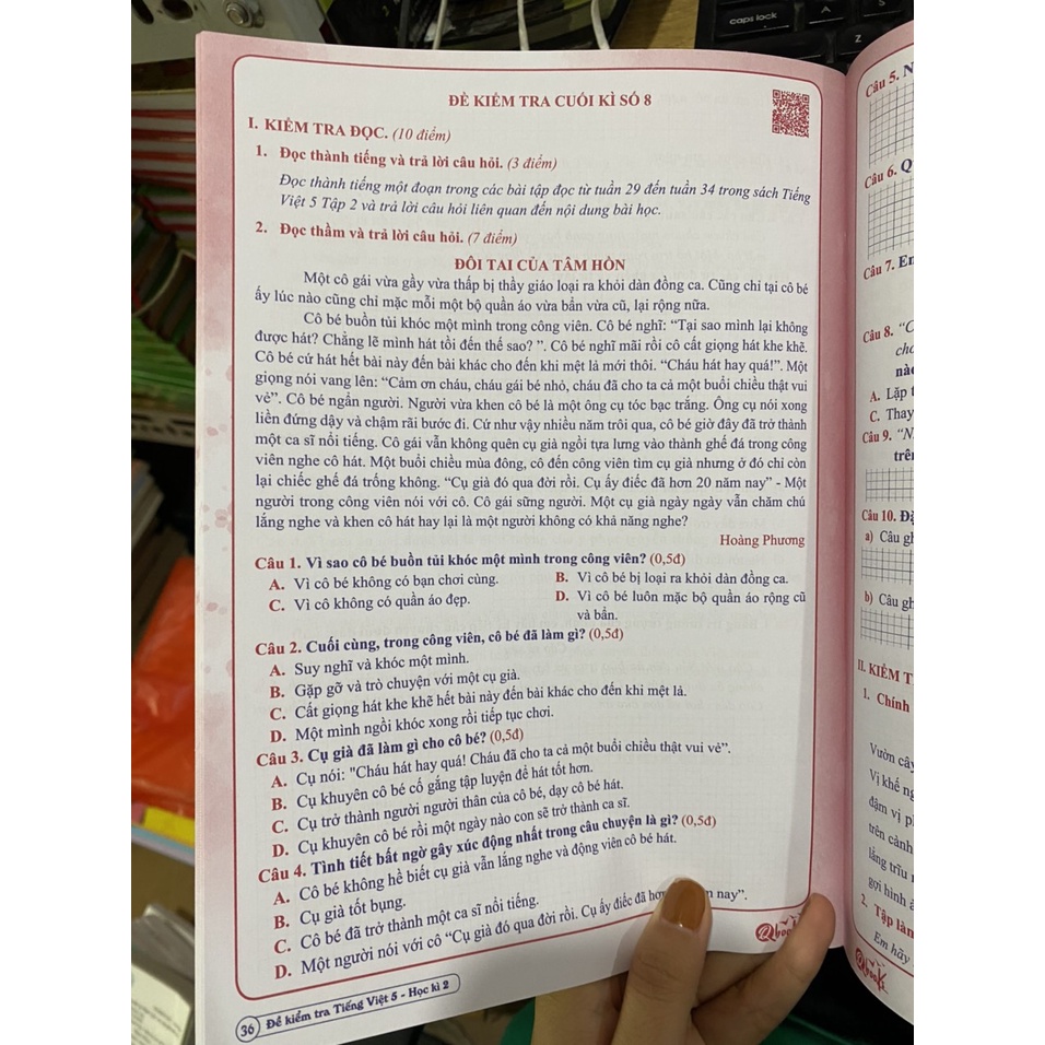 Sách - Combo Đề kiểm tra tiếng việt 5