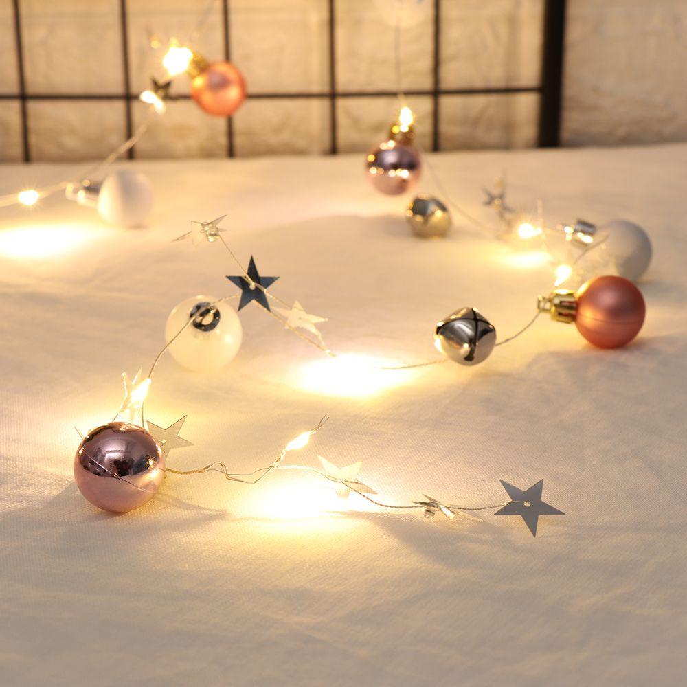 GOGOUP 2m Dây Đèn LED 20 Bóng Hình Nón Trang Trí Giáng Sinh