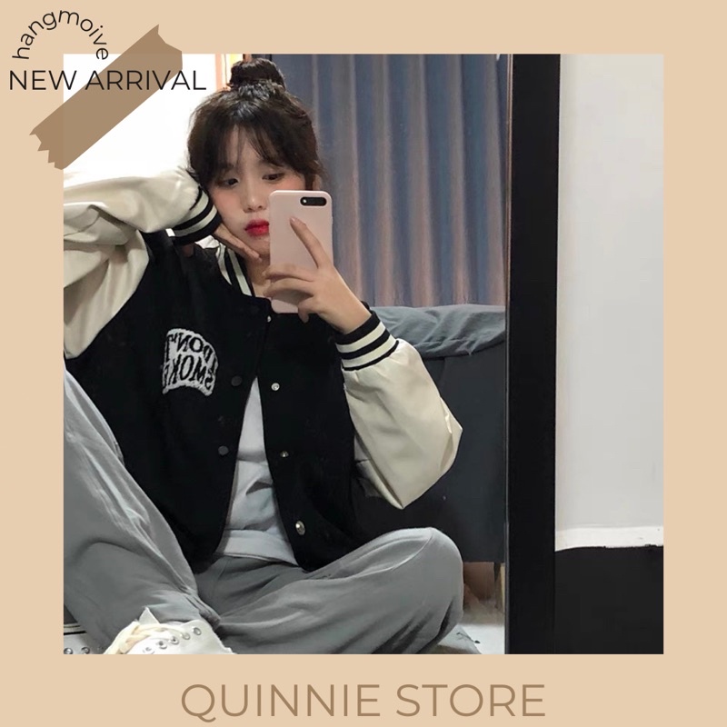 Áo khoác varsity bóng chày Unisex nam-nữ chất đẹp áo bomber jacket style Ulzzang
