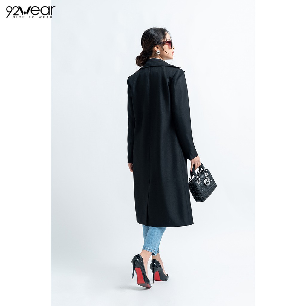 Áo khoác măng tô nữ cổ bẻ 2 tà KOW0658 - 9 | BigBuy360 - bigbuy360.vn